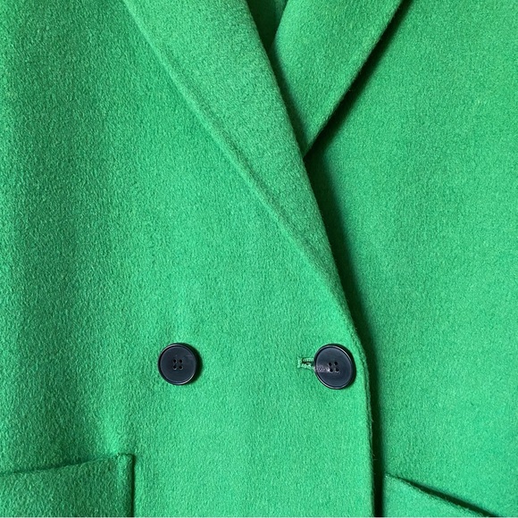 NEW Zara soft wool blend coat green - Picture 7 of 12